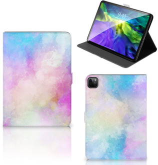 B2Ctelecom Tablethoes iPad Pro 11 (2020) Hoesje met Magneetsluiting Watercolor Light