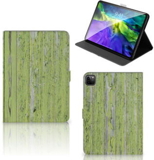 B2Ctelecom Tablethoes iPad Pro 11 (2020) Hoesje met Standaard Green Wood