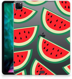 B2Ctelecom Tablethoes iPad Pro 12.9 (2020) | iPad Pro 12.9 (2021) TPU Bumper Watermelons met doorzichte zijkanten