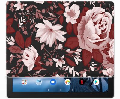 B2Ctelecom Tablethoes Lenovo Tab E10 Watercolor Flowers