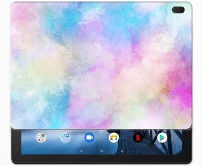 B2Ctelecom Tablethoes Lenovo Tab E10 Watercolor Light