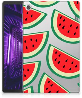 B2Ctelecom Tablethoes Lenovo Tab M10 Plus TPU Bumper Watermelons met doorzichte zijkanten