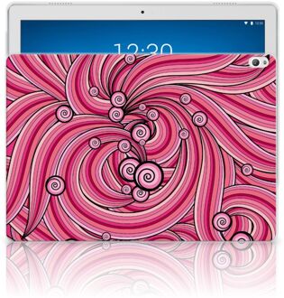 B2Ctelecom Tablethoes Lenovo Tab P10 Swirl Pink