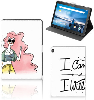 B2Ctelecom Tablethoes Lenovo Tablet M10 Hoes met Magneetsluiting Personaliseren i Can