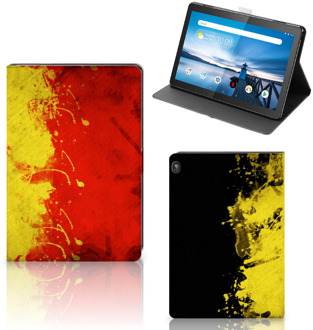 B2Ctelecom Tablethoes Lenovo Tablet M10 Hoes met Standaard Belgische Vlag