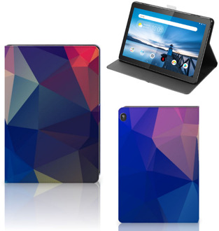 B2Ctelecom Tablethoes Lenovo Tablet M10 Hoesje met Magneetsluiting Polygon Dark