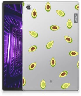 B2Ctelecom Tablethoesje Lenovo Tab M10 Plus Siliconen Back Case Avocado met doorzichte zijkanten