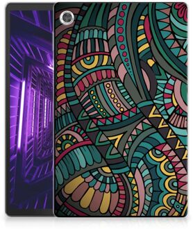 B2Ctelecom Tablethoesje Lenovo Tab M10 Plus TPU Back Case Aztec met doorzichte zijkanten