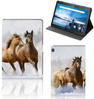 B2Ctelecom Tablethoesje Lenovo Tablet M10 Cover met Magneetsluiting Paarden