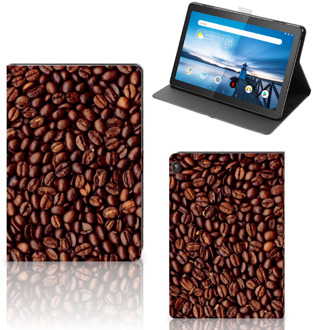 B2Ctelecom Tablethoesje Lenovo Tablet M10 Hoes met Standaard Koffiebonen