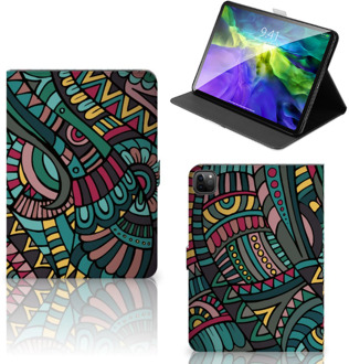 B2Ctelecom Tablethoesje met foto iPad Pro 11 (2020) Hoes met Magneetsluiting Aztec