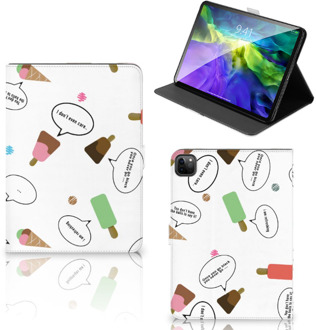 B2Ctelecom Tablethoesje met foto iPad Pro 11 (2020) Tablet Hoes met Magneetsluiting IJsjes