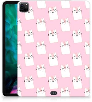 B2Ctelecom Tablethoesje met foto iPad Pro 12.9 (2020) | iPad Pro 12.9 (2021) TPU Case Sleeping Cats met doorzichte zijkanten