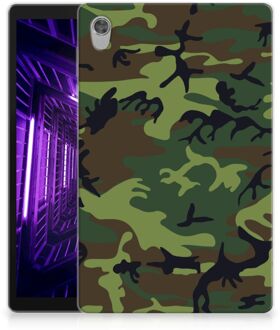 B2Ctelecom Tablethoesje met foto Lenovo Tab M10 HD (2de generatie) Bumper Camouflage met doorzichte zijkanten