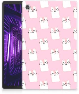 B2Ctelecom Tablethoesje met foto Lenovo Tab M10 Plus TPU Case Sleeping Cats met doorzichte zijkanten