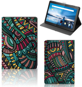 B2Ctelecom Tablethoesje met foto Lenovo Tablet M10 Hoes met Magneetsluiting Aztec