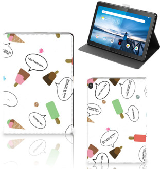 B2Ctelecom Tablethoesje met foto Lenovo Tablet M10 Tablet Hoes met Magneetsluiting IJsjes