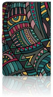 B2Ctelecom Tablethoesje met foto Samsung Galaxy Tab A7 (2020) Hoes met Magneetsluiting Aztec