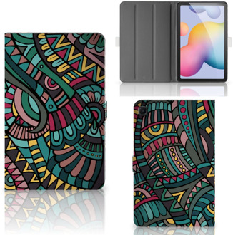 B2Ctelecom Tablethoesje met foto Samsung Galaxy Tab S6 Lite Hoes met Magneetsluiting Aztec