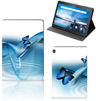 B2Ctelecom Tablethoesje met Naam Lenovo Tablet M10 Hoes met Magneetsluiting Vlinders