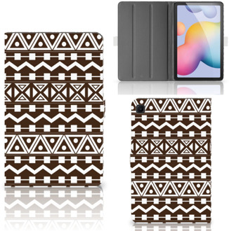 B2Ctelecom Tablethoesje Samsung Galaxy Tab S6 Lite Cover met Standaard Aztec Brown