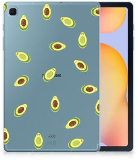 B2Ctelecom Tablethoesje Samsung Galaxy Tab S6 Lite Siliconen Back Case Avocado met doorzichte zijkanten