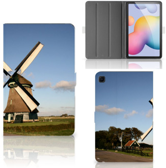 B2Ctelecom Tablethoesje Samsung Galaxy Tab S6 Lite Tablet Hoes met Magneetsluiting Molen