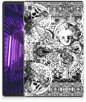 B2Ctelecom Tablettas Lenovo Tab M10 Plus Cover Skulls Angel met doorzichte zijkanten