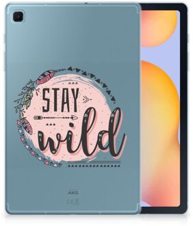 B2Ctelecom Tablettas Samsung Galaxy Tab S6 Lite Hoes Boho Stay Wild met doorzichte zijkanten