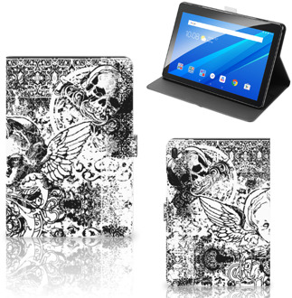 B2Ctelecom Tablettasje Lenovo Tab E10 Skulls Angel