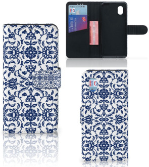 B2Ctelecom Telefoon Hoesje Alcatel 1B (2020) Book Case Flower Blue