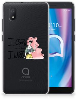 B2Ctelecom Telefoon Hoesje Alcatel 1B (2020) Hoesje met Tekst i Can