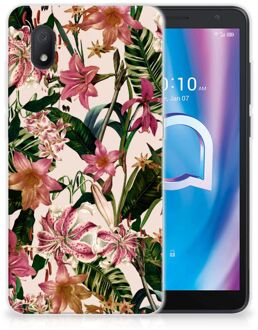 B2Ctelecom Telefoon Hoesje Alcatel 1B (2020) Leuk TPU Back Case Bloemen