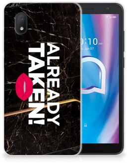 B2Ctelecom Telefoon Hoesje Alcatel 1B (2020) Leuk TPU Back Cover Already Taken Black