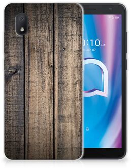 B2Ctelecom Telefoon Hoesje Alcatel 1B (2020) Leuk TPU Back Cover Steigerhout