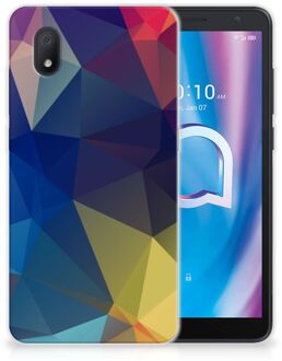 B2Ctelecom Telefoon Hoesje Alcatel 1B (2020) Siliconen Back Cover Polygon Dark