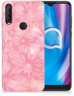 B2Ctelecom Telefoon Hoesje Alcatel 1S (2020) Silicone Back Case Lente Bloemen