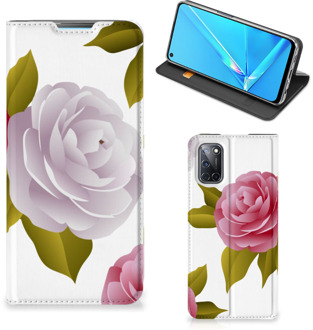 B2Ctelecom Telefoon Hoesje Cadeau voor haar OPPO A52 | A72 Wallet Flip Case Roses