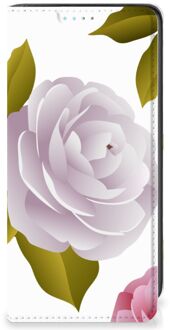 B2Ctelecom Telefoon Hoesje Cadeau voor haar Samsung Galaxy A41 Wallet Flip Case Roses