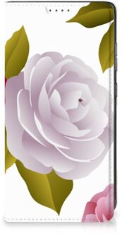 B2Ctelecom Telefoon Hoesje Cadeau voor haar Samsung Galaxy A52 Wallet Flip Case Roses