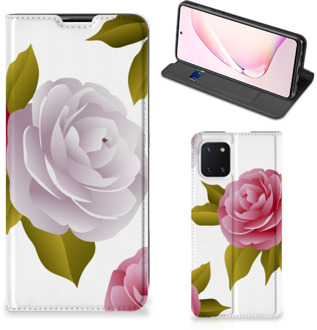 B2Ctelecom Telefoon Hoesje Cadeau voor haar Samsung Galaxy Note 10 Lite Wallet Flip Case Roses