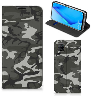 B2Ctelecom Telefoon Hoesje Cadeau voor hem Huawei P40 Lite Telefoontasje Army Light