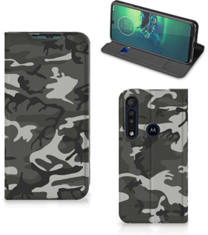 B2Ctelecom Telefoon Hoesje Cadeau voor hem Motorola G8 Plus Telefoontasje Army Light