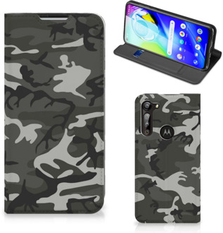 B2Ctelecom Telefoon Hoesje Cadeau voor hem Motorola Moto G8 Power Telefoontasje Army Light