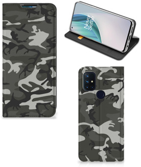 B2Ctelecom Telefoon Hoesje Cadeau voor hem OnePlus Nord N10 5G Telefoontasje Army Light