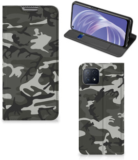 B2Ctelecom Telefoon Hoesje Cadeau voor hem OPPO A73 5G Telefoontasje Army Light