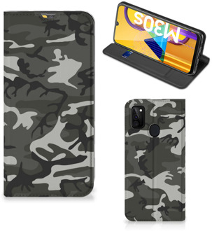 B2Ctelecom Telefoon Hoesje Cadeau voor hem Samsung Galaxy M21 Telefoontasje Army Light