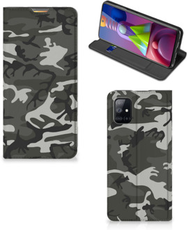 B2Ctelecom Telefoon Hoesje Cadeau voor hem Samsung Galaxy M51 Telefoontasje Army Light