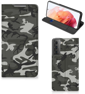 B2Ctelecom Telefoon Hoesje Cadeau voor hem Samsung Galaxy S21 Telefoontasje Army Light