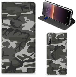 B2Ctelecom Telefoon Hoesje Cadeau voor hem Sony Xperia L4 Telefoontasje Army Light